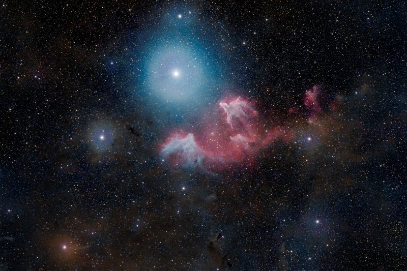 The Iris Nebula and surrounding region