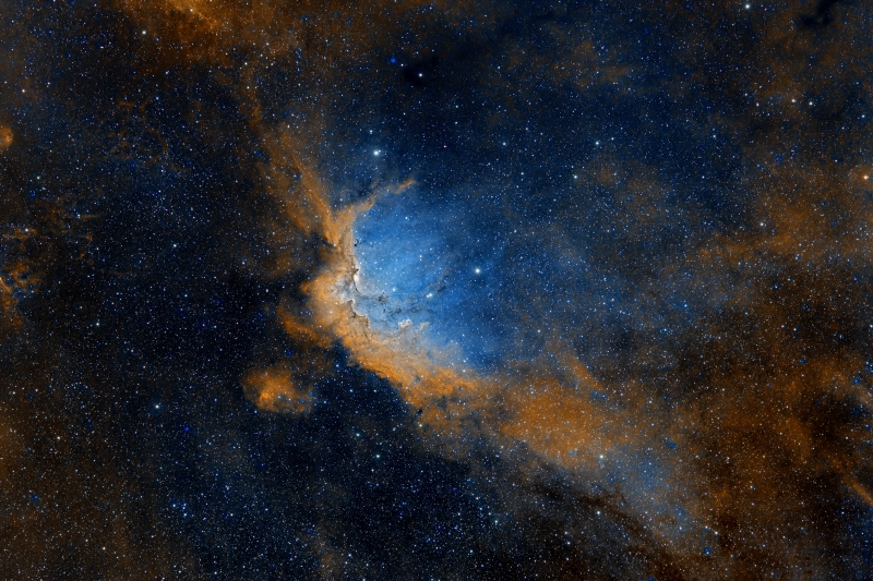 The Wizard Nebula in Narrowband