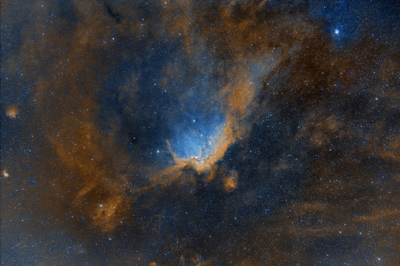 The Wizard Nebula in Narrowband