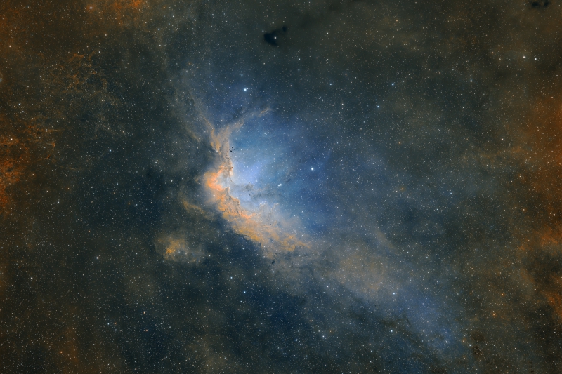 The Wizard Nebula in Narrowband