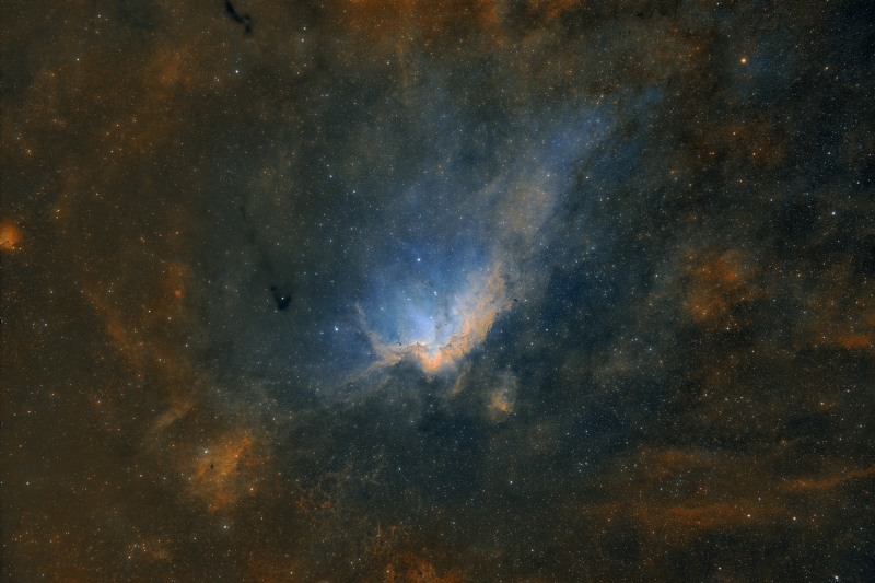 The Wizard Nebula in Narrowband