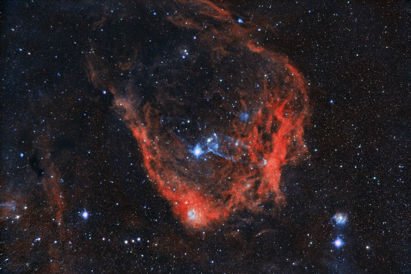 The Flying Bat Nebula and The Squid Nebula in Narrowband