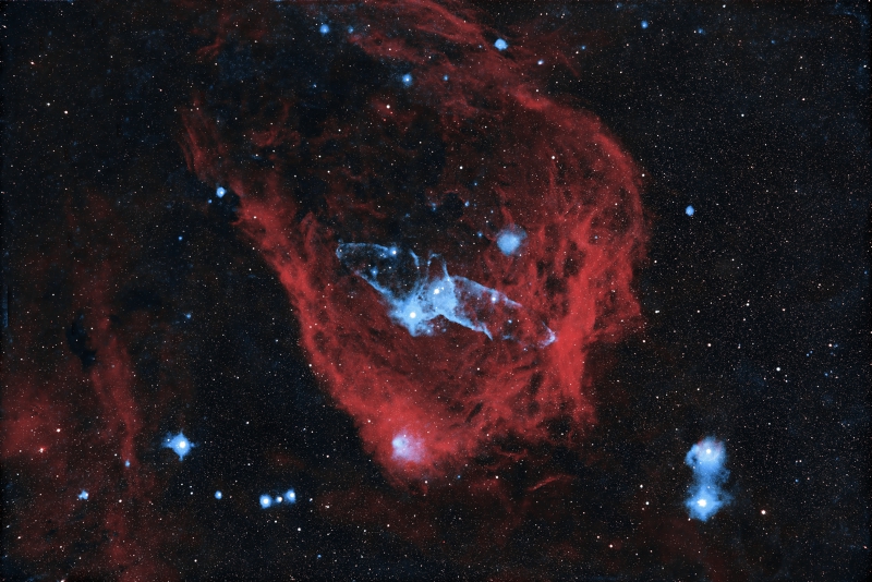 The Flying Bat Nebula and The Squid Nebula in Narrowband